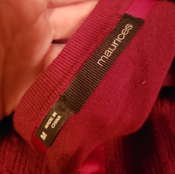 Maroon Maurices sweater - Picture 3 of 4